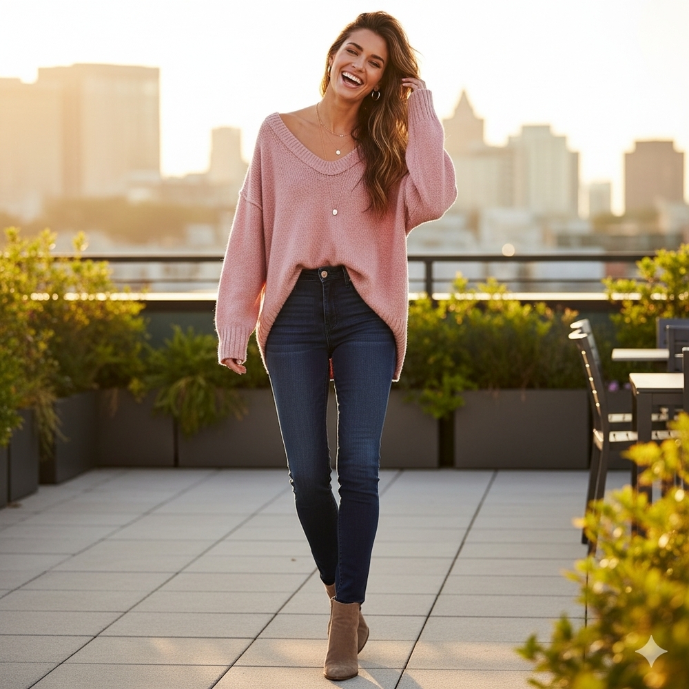 FREE PEOPLE BROOKSIDE ALPINE ROSE TUNIC